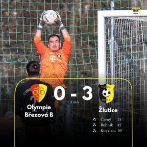 FK Olympie Březová B : TJ Sokol Žlutice 0:3 (0:2)