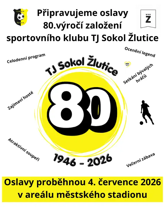 80. let klubu TJ Sokol Žlutice